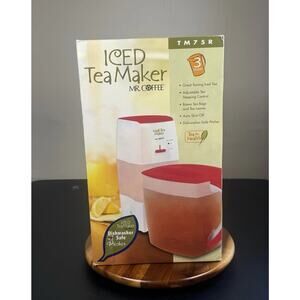 Mr. Coffee FRESH TEA Fast Brewing 3-Quart Iced Tea Maker Machine Red TM75R New